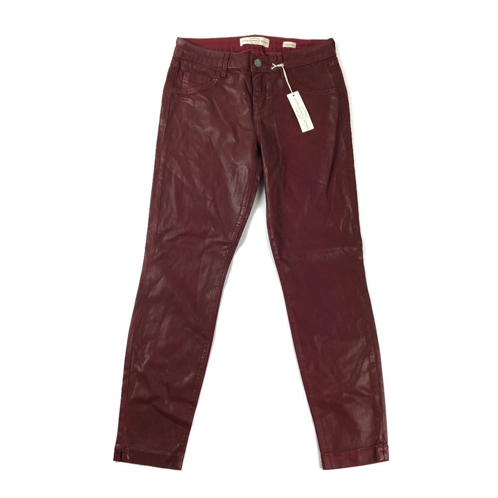 Divine Rights of Denim Cabernet Coated Crop Jeans